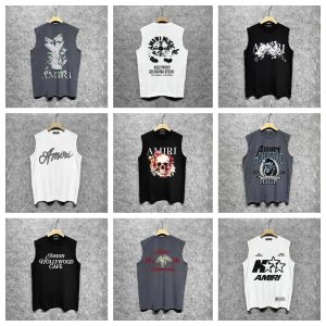 Sleeveless Graphic Tee in Charcoal